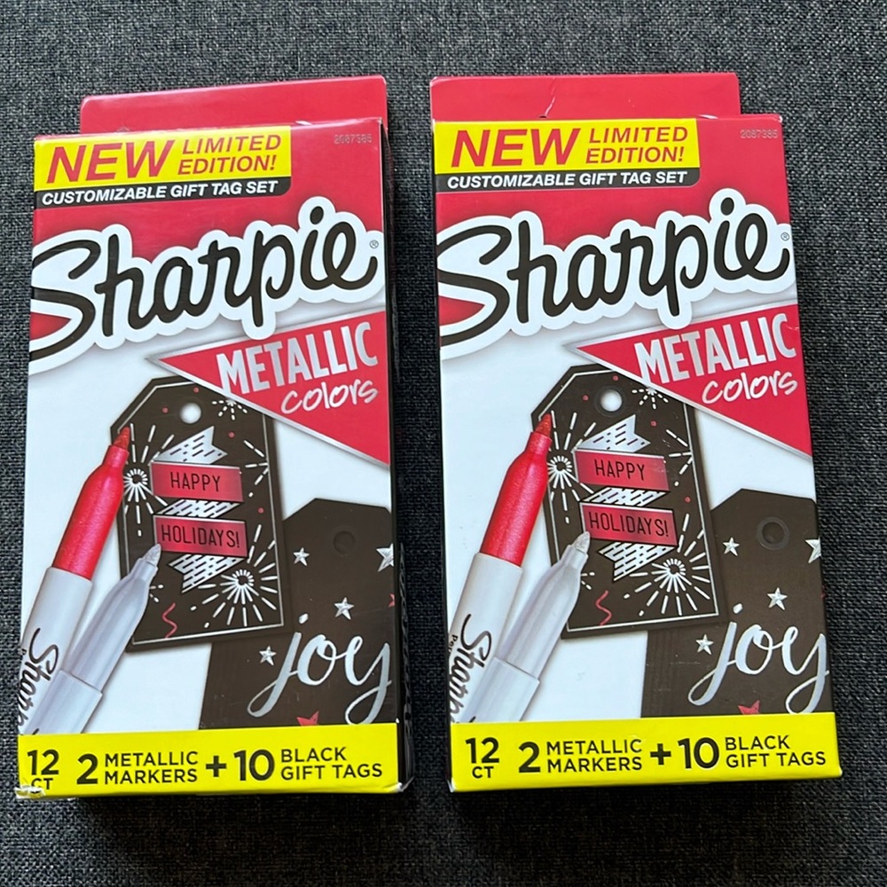 Sharpie Metallic Fine Point Marker-Gift Tag Set